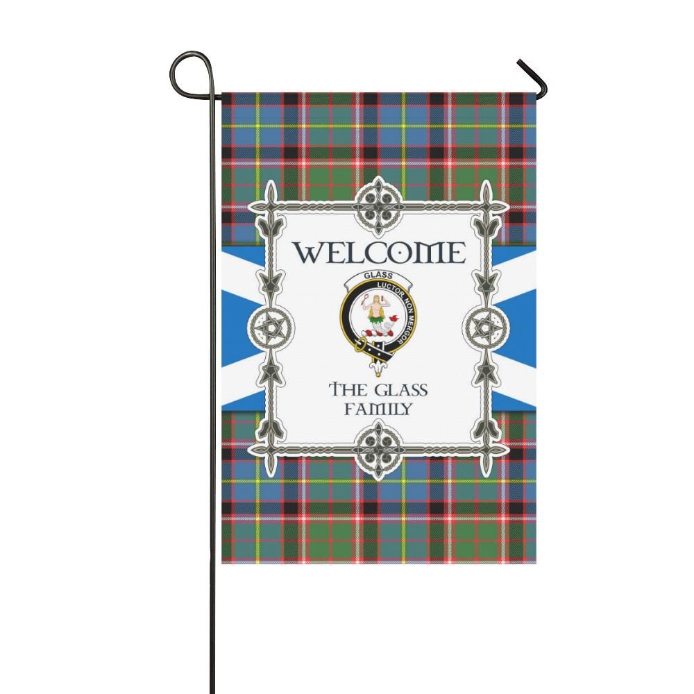 Glass Clan Garden Flag, Scottish Tartan Glass Clans Garden Flag New Style