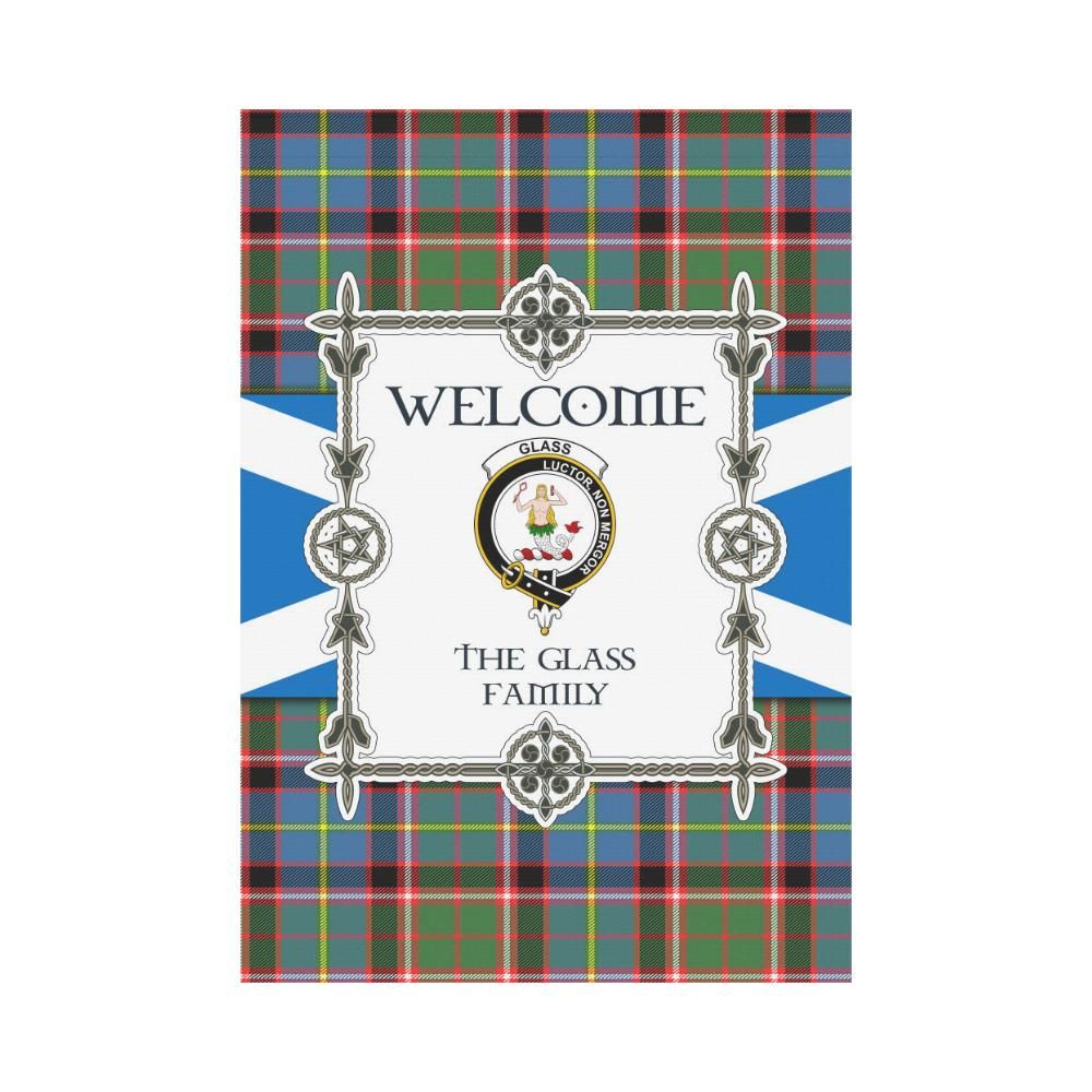 Glass Clan Garden Flag, Scottish Tartan Glass Clans Garden Flag New Style