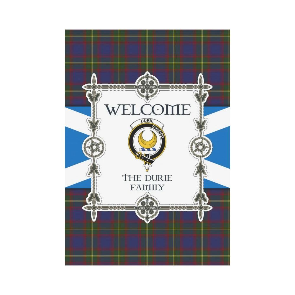 Durie Clan Garden Flag, Scottish Tartan Durie Clans Garden Flag New Style