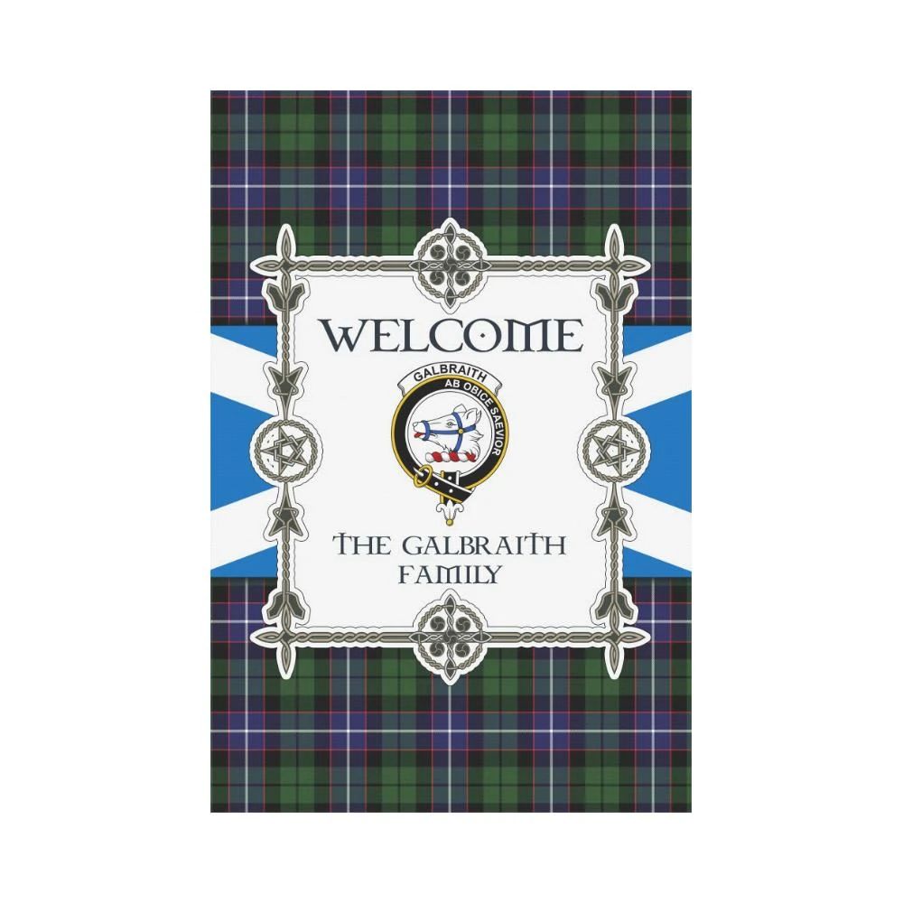Galbraith Clan Garden Flag, Scottish Tartan Galbraith Clans Garden Flag New Style