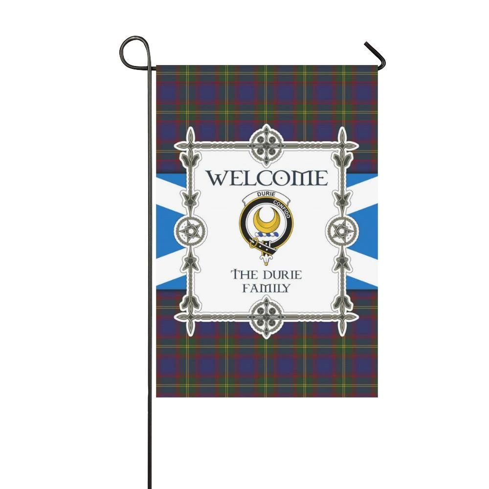 Durie Clan Garden Flag, Scottish Tartan Durie Clans Garden Flag New Style