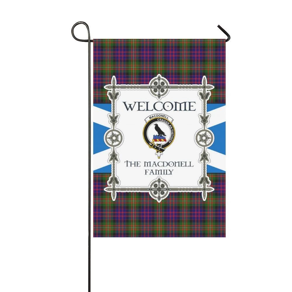 Macdonell Clan Garden Flag, Scottish Tartan Macdonell Clans Garden Flag New Style