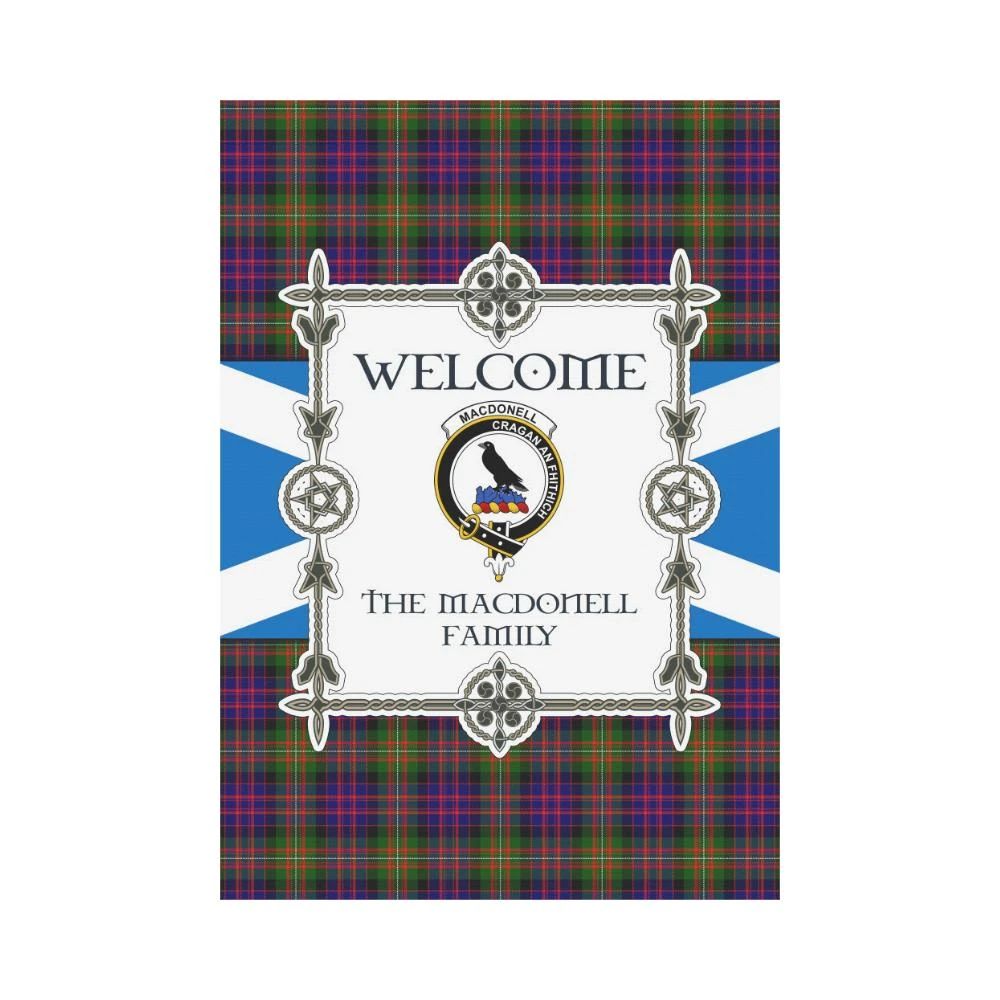Macdonell Clan Garden Flag, Scottish Tartan Macdonell Clans Garden Flag New Style
