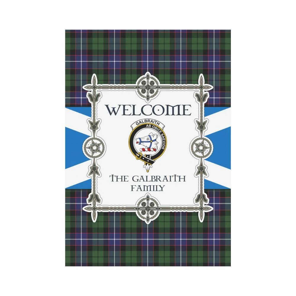 Galbraith Clan Garden Flag, Scottish Tartan Galbraith Clans Garden Flag New Style