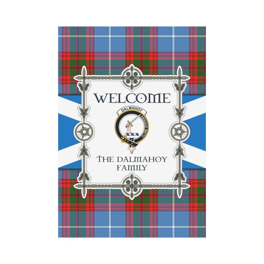 Dalmahoy Clan Garden Flag, Scottish Tartan Dalmahoy Clans Garden Flag New Style