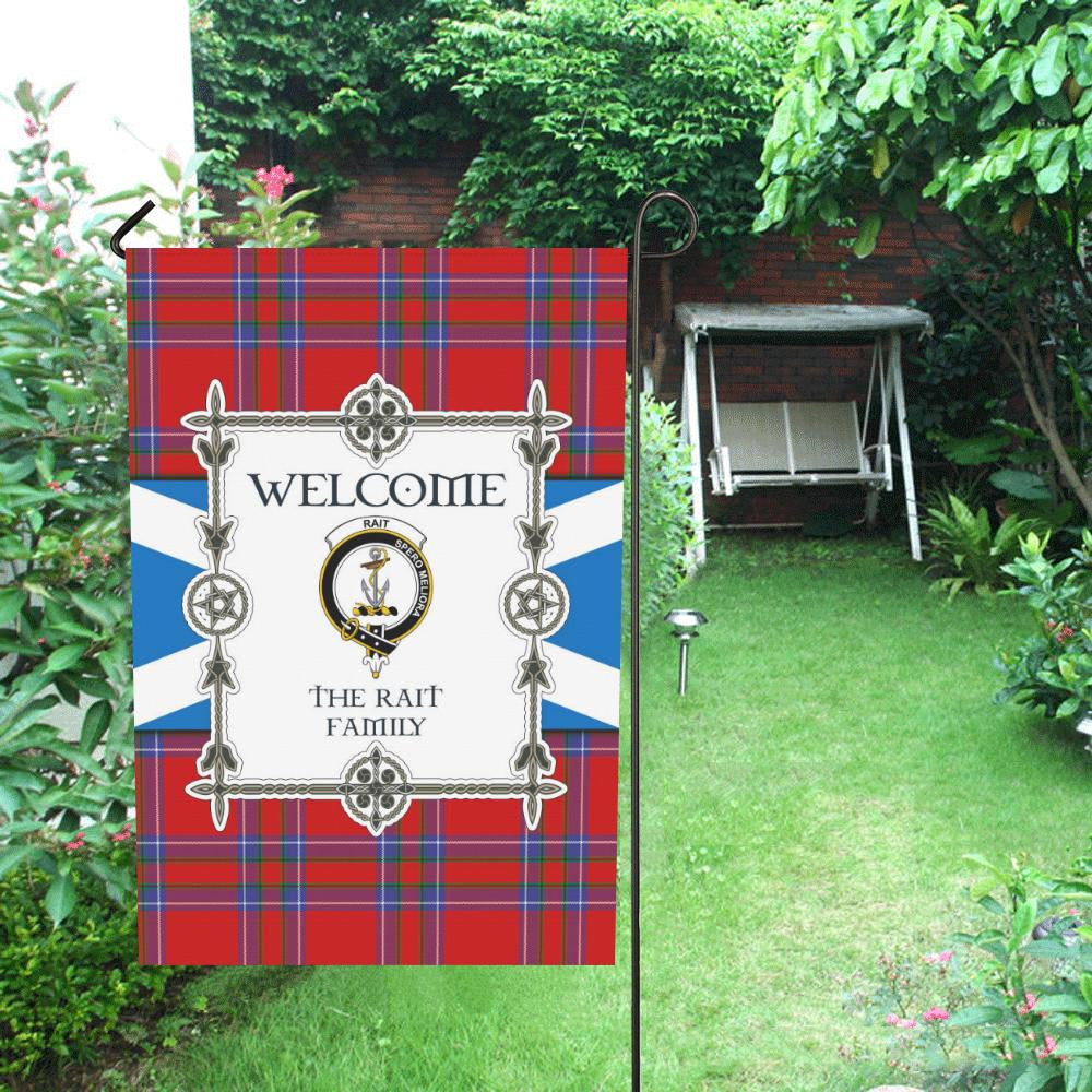 Rait Clan Garden Flag, Scottish Tartan Rait Clans Garden Flag New Style