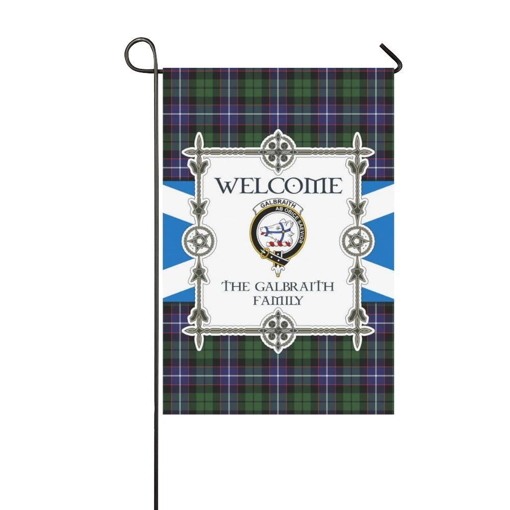 Galbraith Clan Garden Flag, Scottish Tartan Galbraith Clans Garden Flag New Style