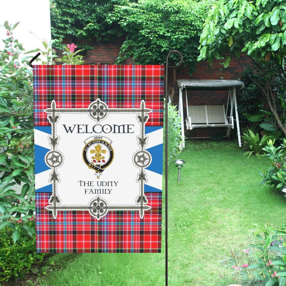 Udny Clan Garden Flag, Scottish Tartan Udny Clans Garden Flag New Style