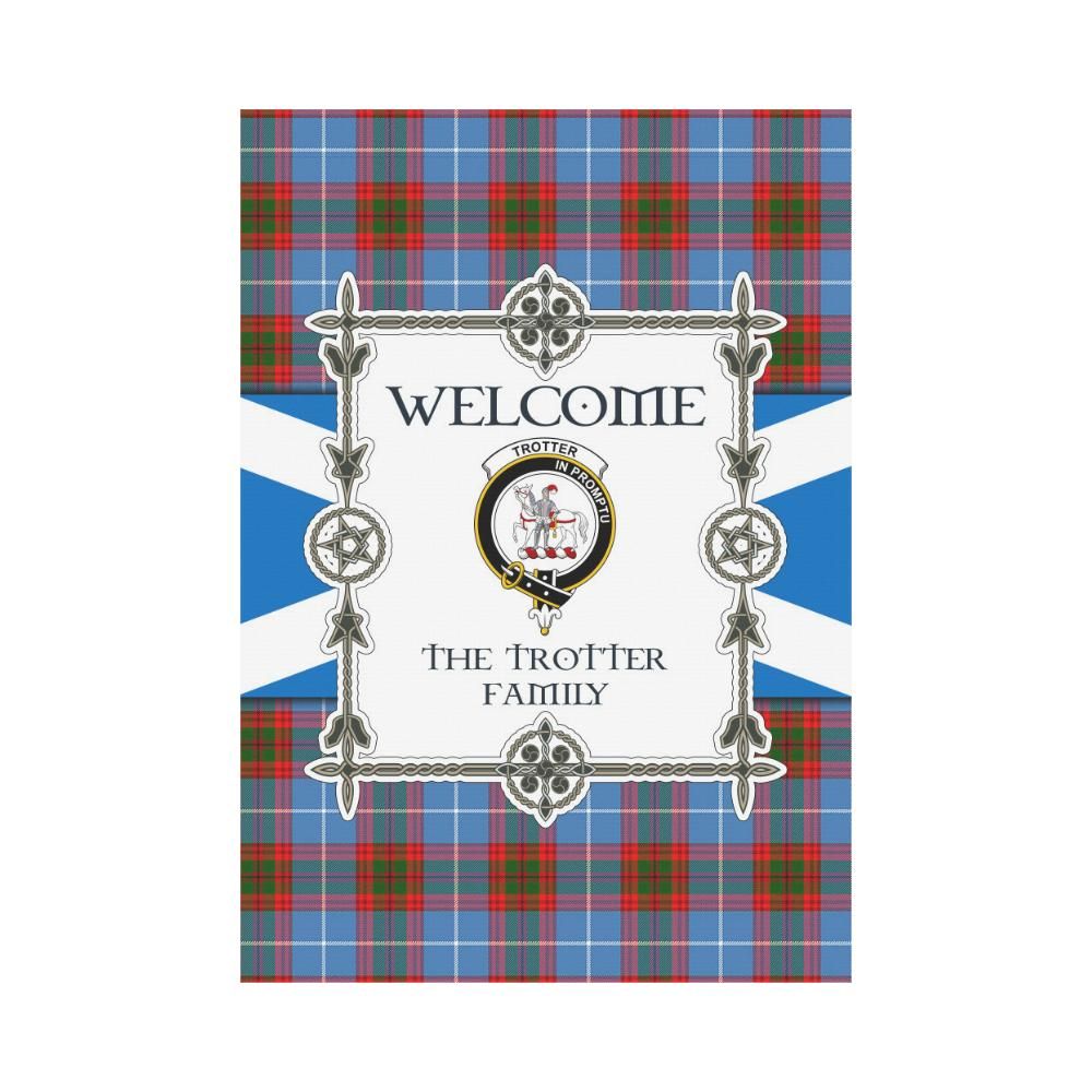 Trotter Clan Garden Flag, Scottish Tartan Trotter Clans Garden Flag New Style