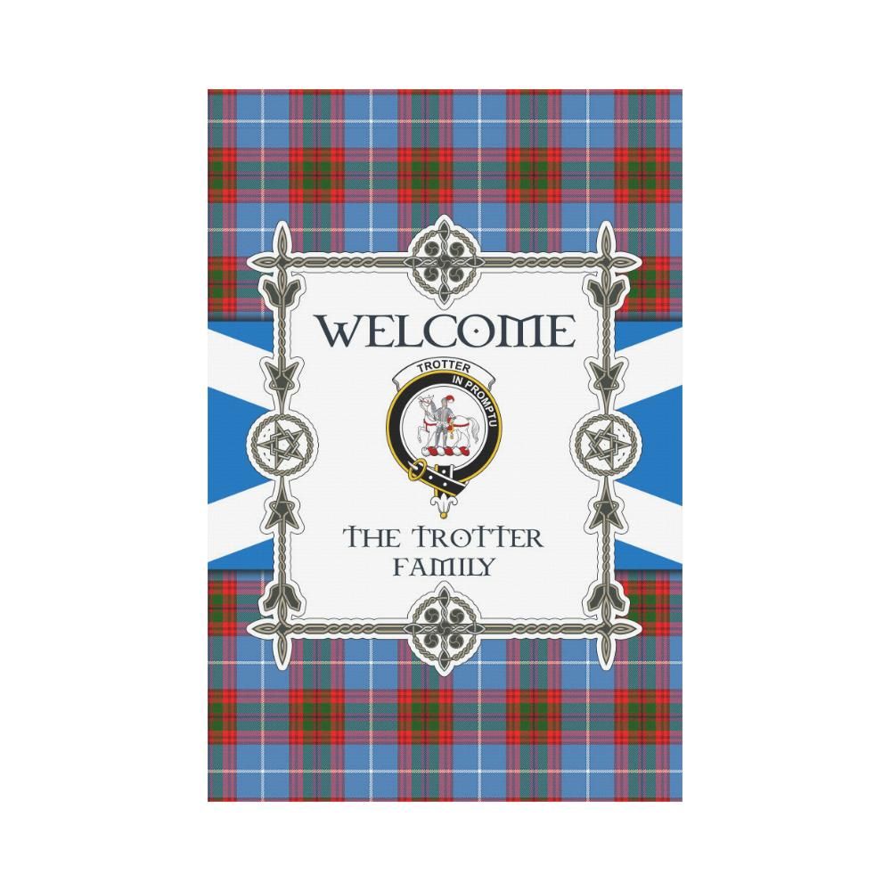 Trotter Clan Garden Flag, Scottish Tartan Trotter Clans Garden Flag New Style