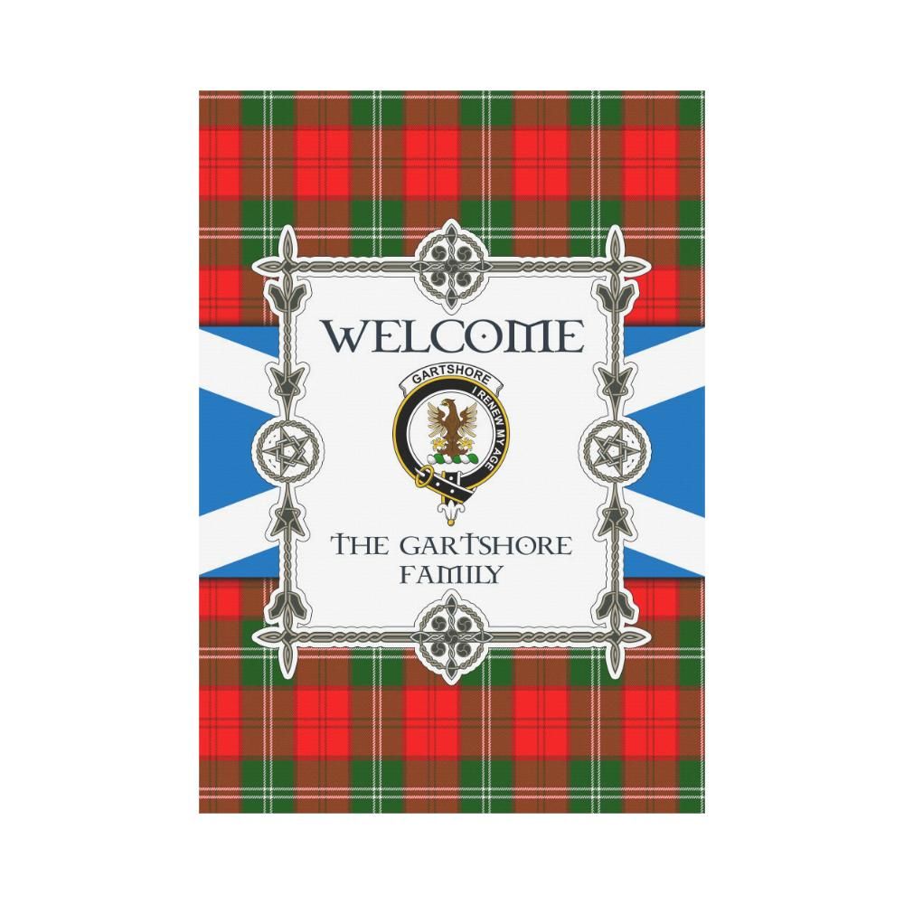 Gartshore Clan Garden Flag, Scottish Tartan Gartshore Clans Garden Flag New Style