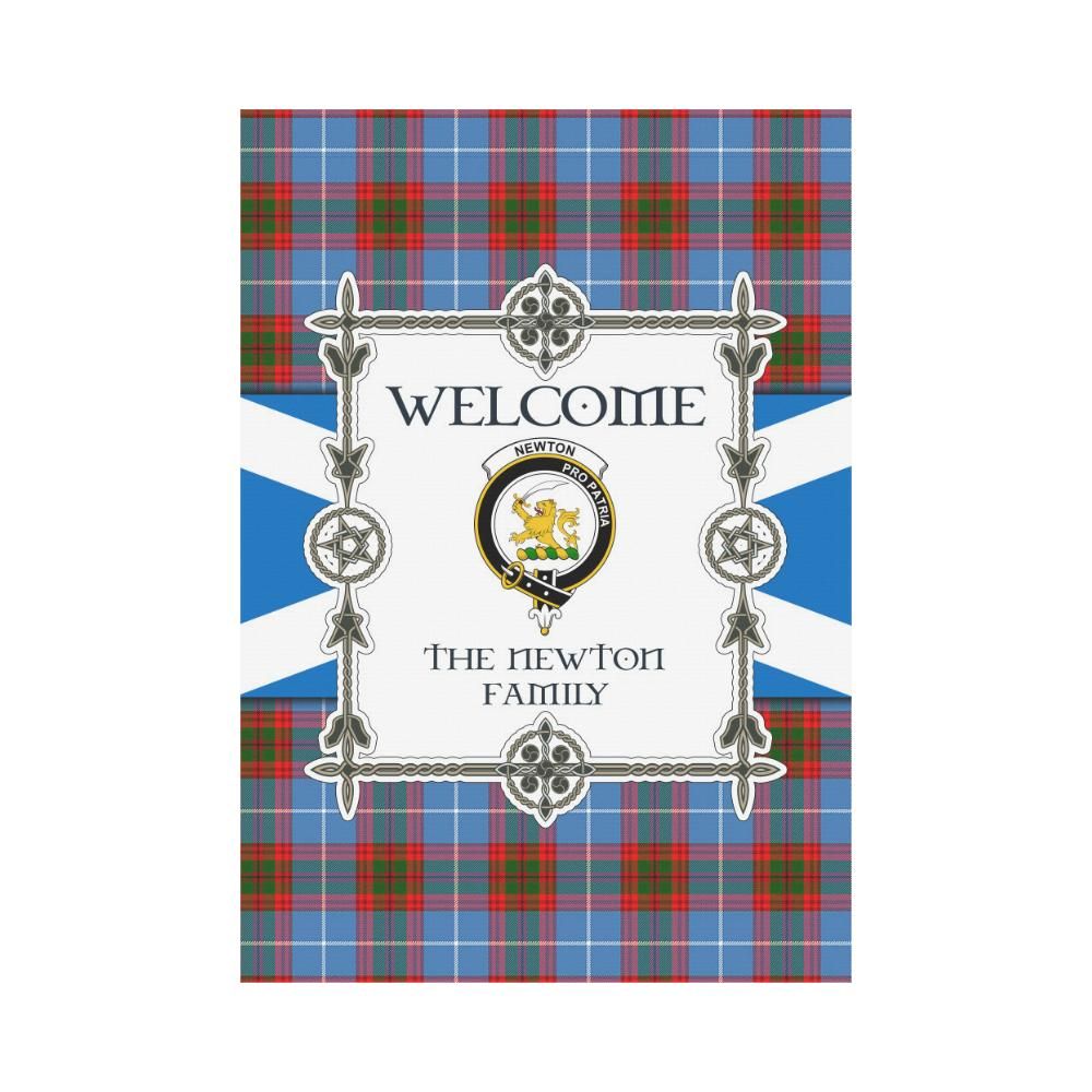 Newton Clan Garden Flag, Scottish Tartan Newton Clans Garden Flag New Style