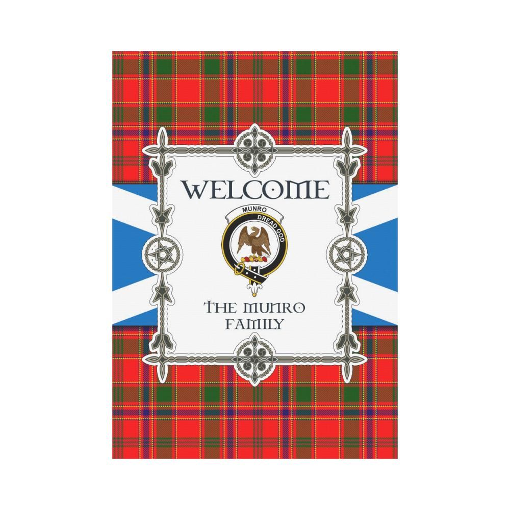 Munro Clan Garden Flag, Scottish Tartan Munro Clans Garden Flag New Style
