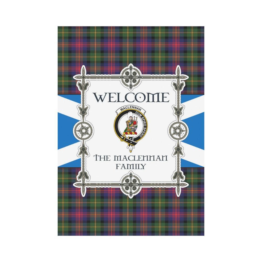 Maclennan Clan Garden Flag, Scottish Tartan Maclennan Clans Garden Flag New Style