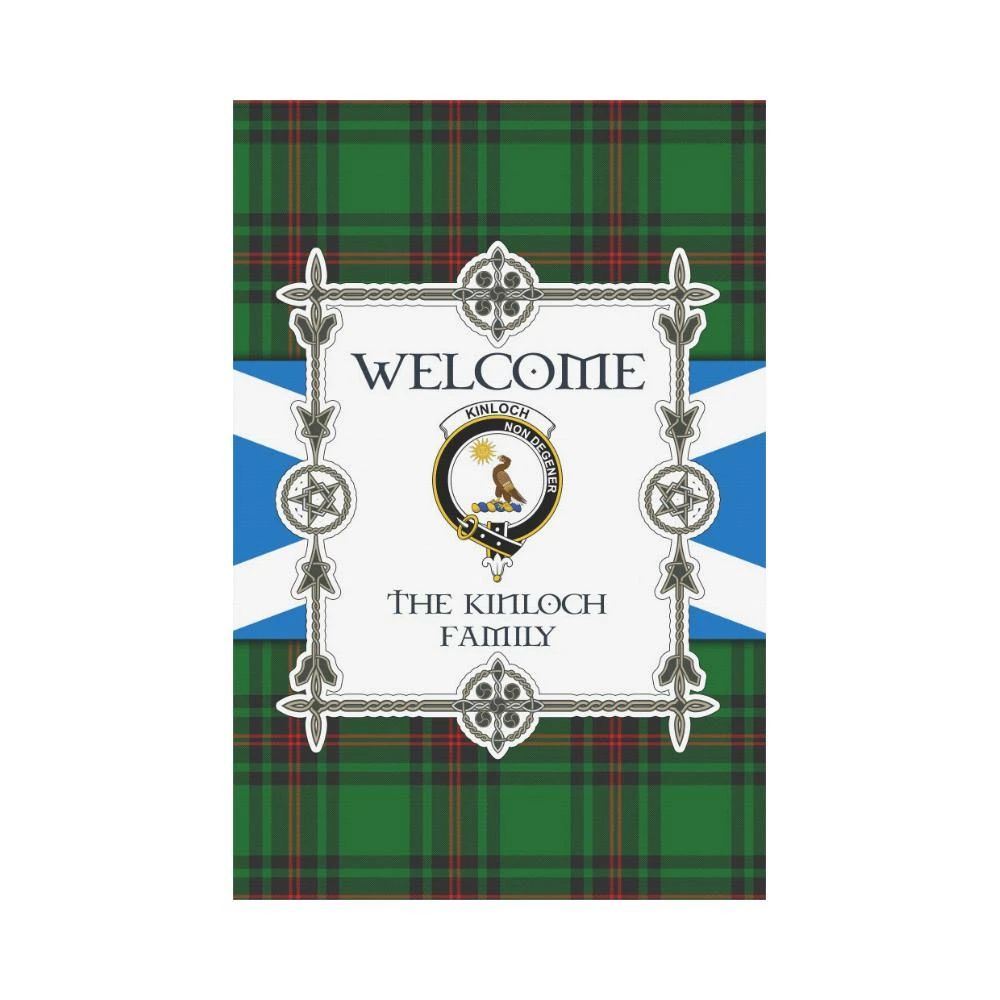 Kinloch Clan Garden Flag, Scottish Tartan Kinloch Clans Garden Flag New Style