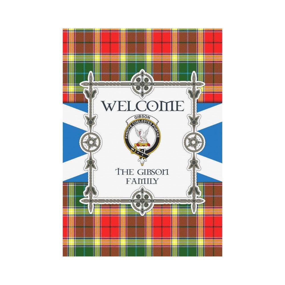 Gibson Clan Garden Flag, Scottish Tartan Gibson Clans Garden Flag New Style