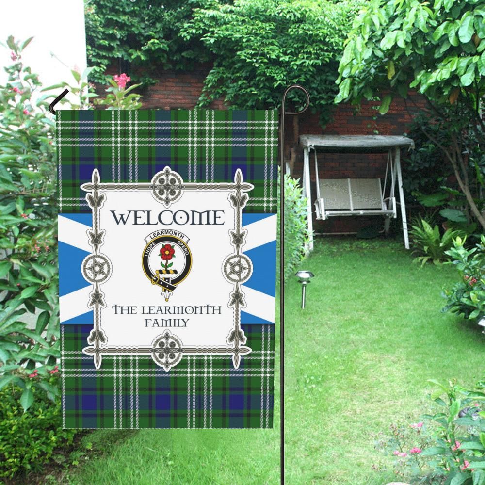 Learmonth Clan Garden Flag, Scottish Tartan Learmonth Clans Garden Flag New Style