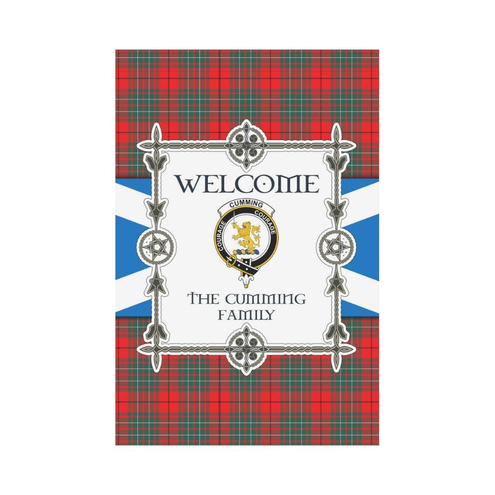 Cumming Clan Garden Flag, Scottish Tartan Cumming Clans Garden Flag New Style