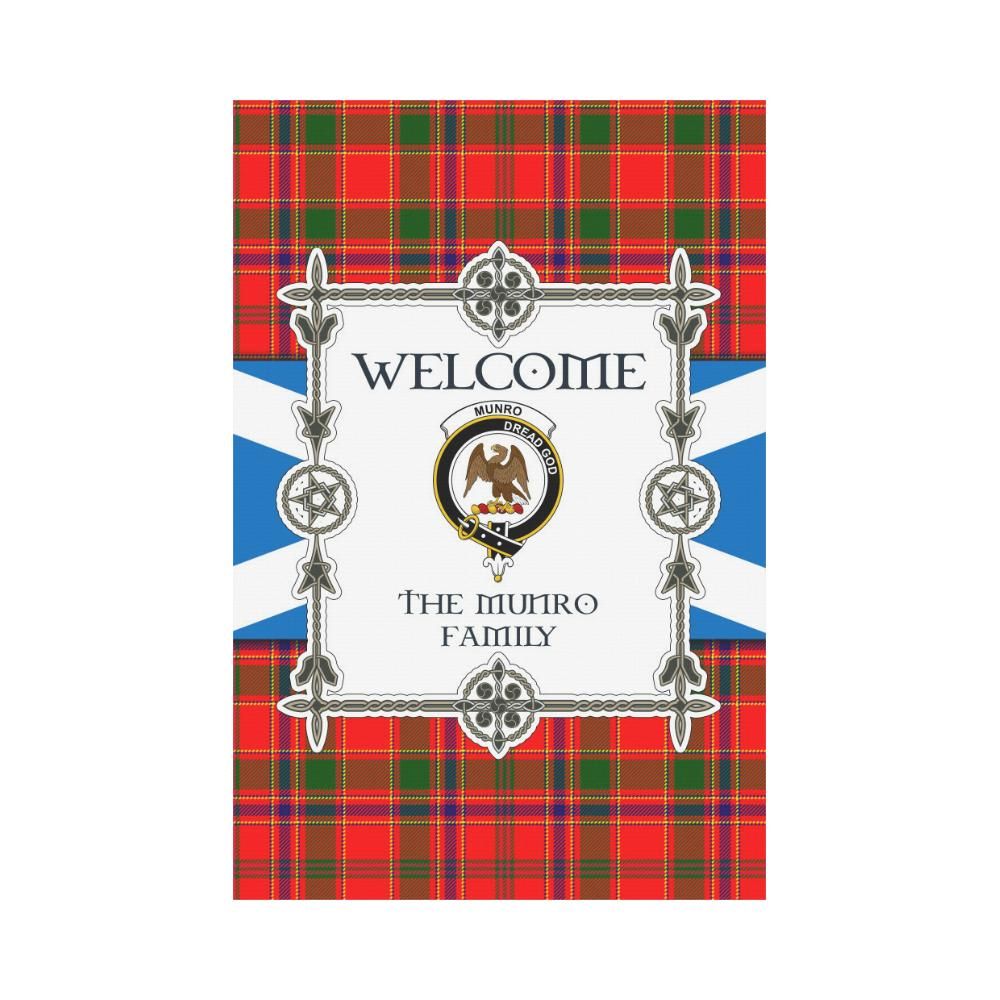 Munro Clan Garden Flag, Scottish Tartan Munro Clans Garden Flag New Style