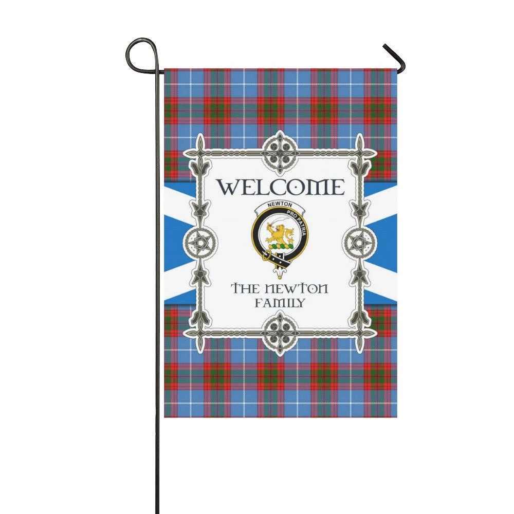 Newton Clan Garden Flag, Scottish Tartan Newton Clans Garden Flag New Style