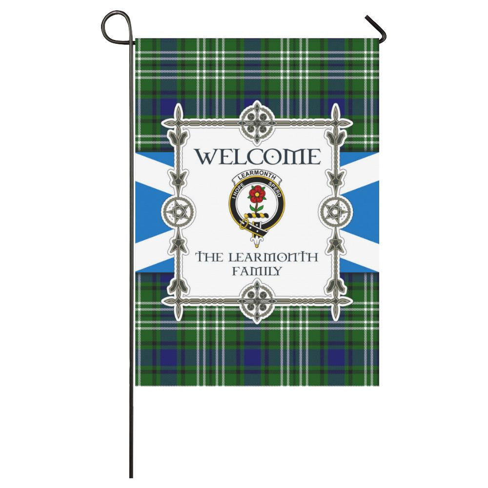 Learmonth Clan Garden Flag, Scottish Tartan Learmonth Clans Garden Flag New Style