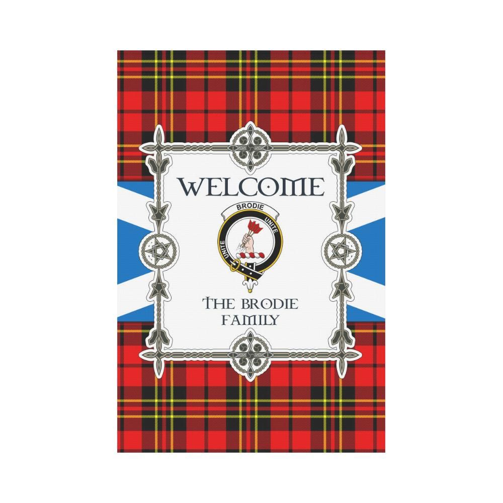 Brodie Clan Garden Flag, Scottish Tartan Brodie Clans Garden Flag New Style