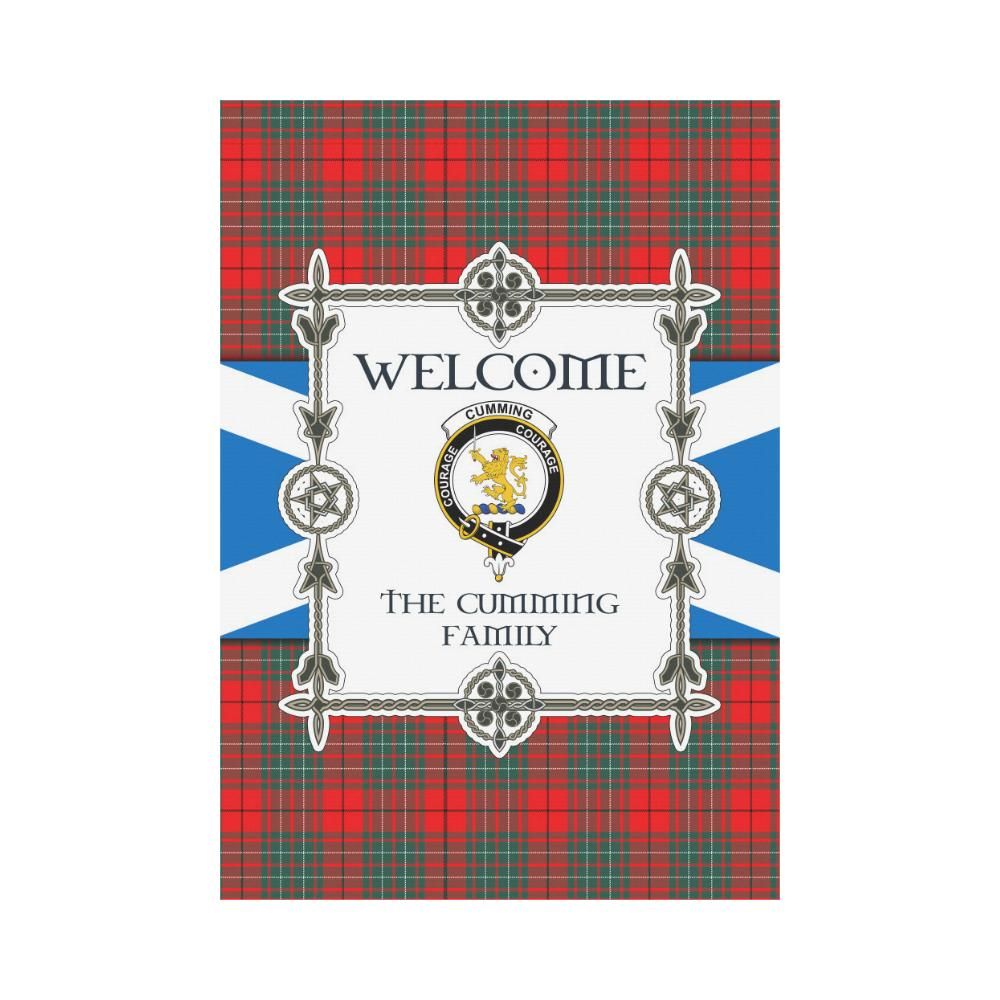 Cumming Clan Garden Flag, Scottish Tartan Cumming Clans Garden Flag New Style
