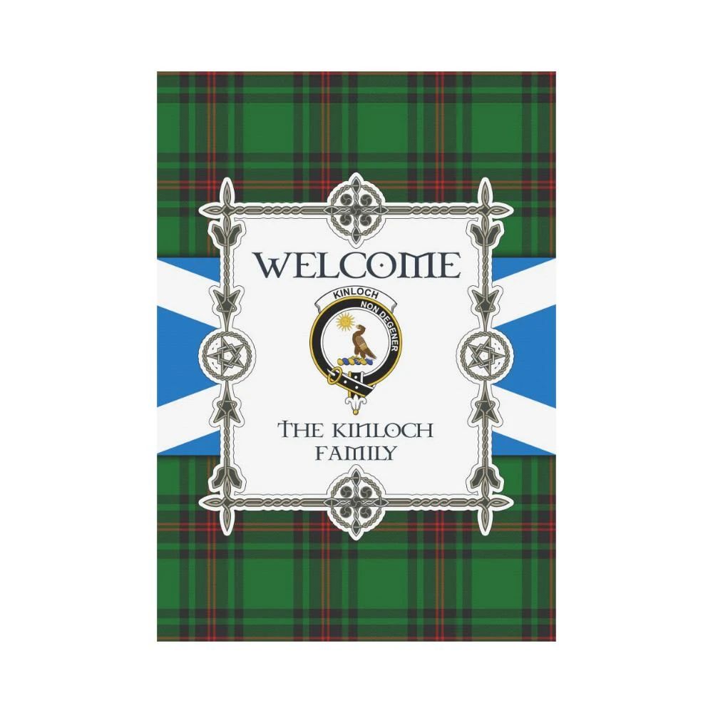 Kinloch Clan Garden Flag, Scottish Tartan Kinloch Clans Garden Flag New Style