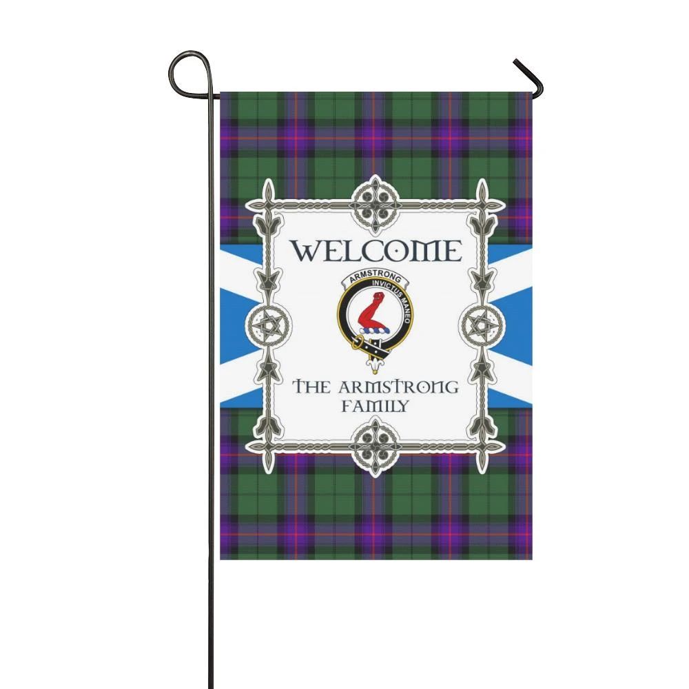 Armstrong Clan Garden Flag, Scottish Tartan Armstrong Clans Garden Flag New Style