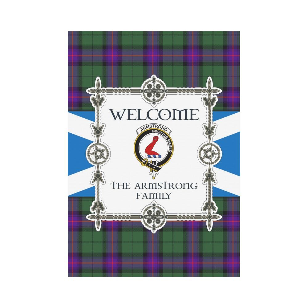 Armstrong Clan Garden Flag, Scottish Tartan Armstrong Clans Garden Flag New Style