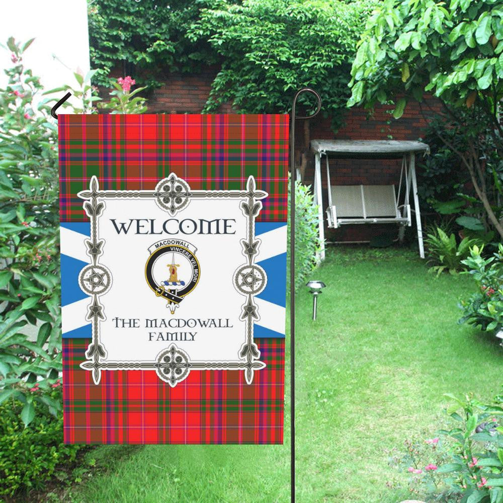 Macdowall Clan Garden Flag, Scottish Tartan Macdowall Clans Garden Flag New Style