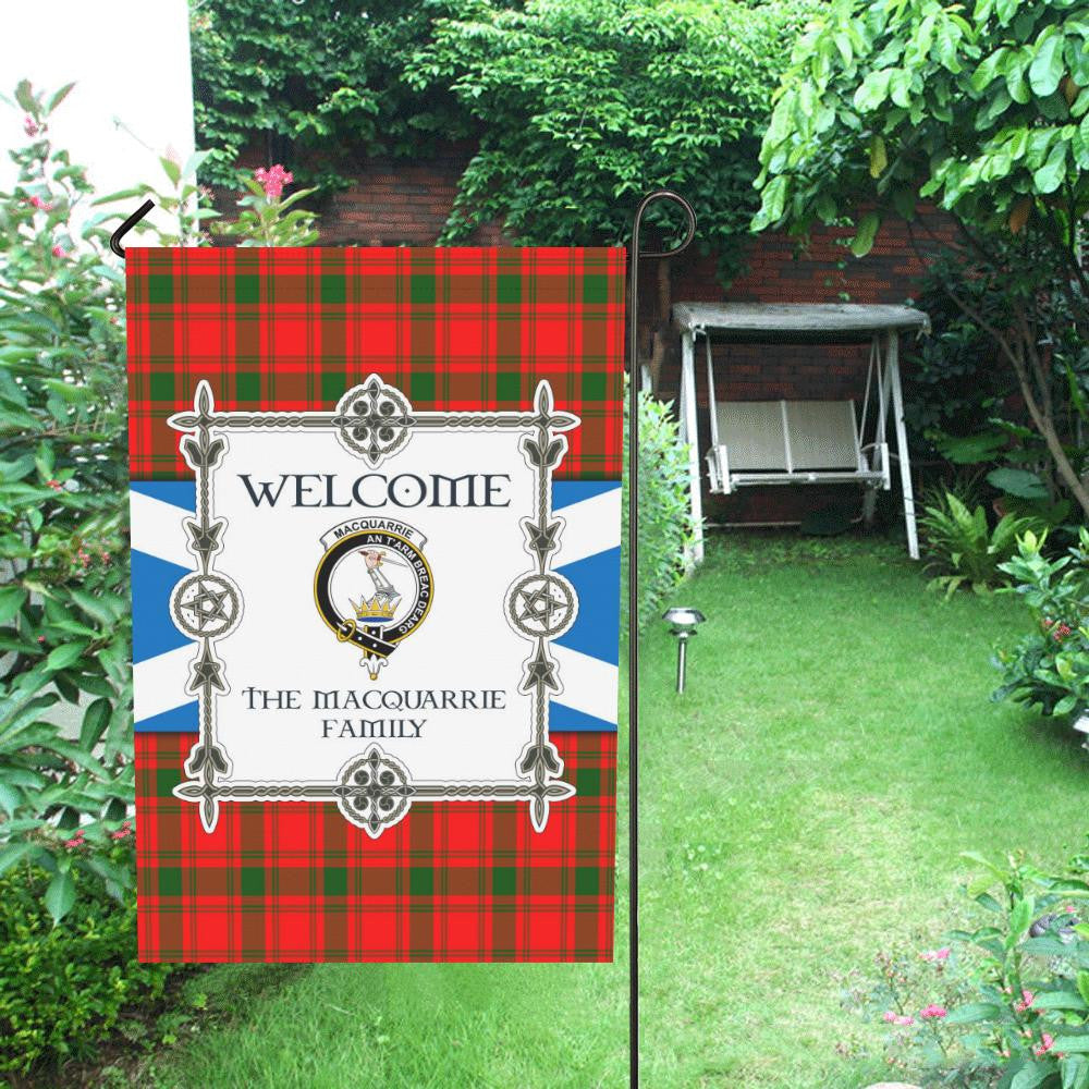 Macquarrie Clan Garden Flag, Scottish Tartan Macquarrie Clans Garden Flag New Style