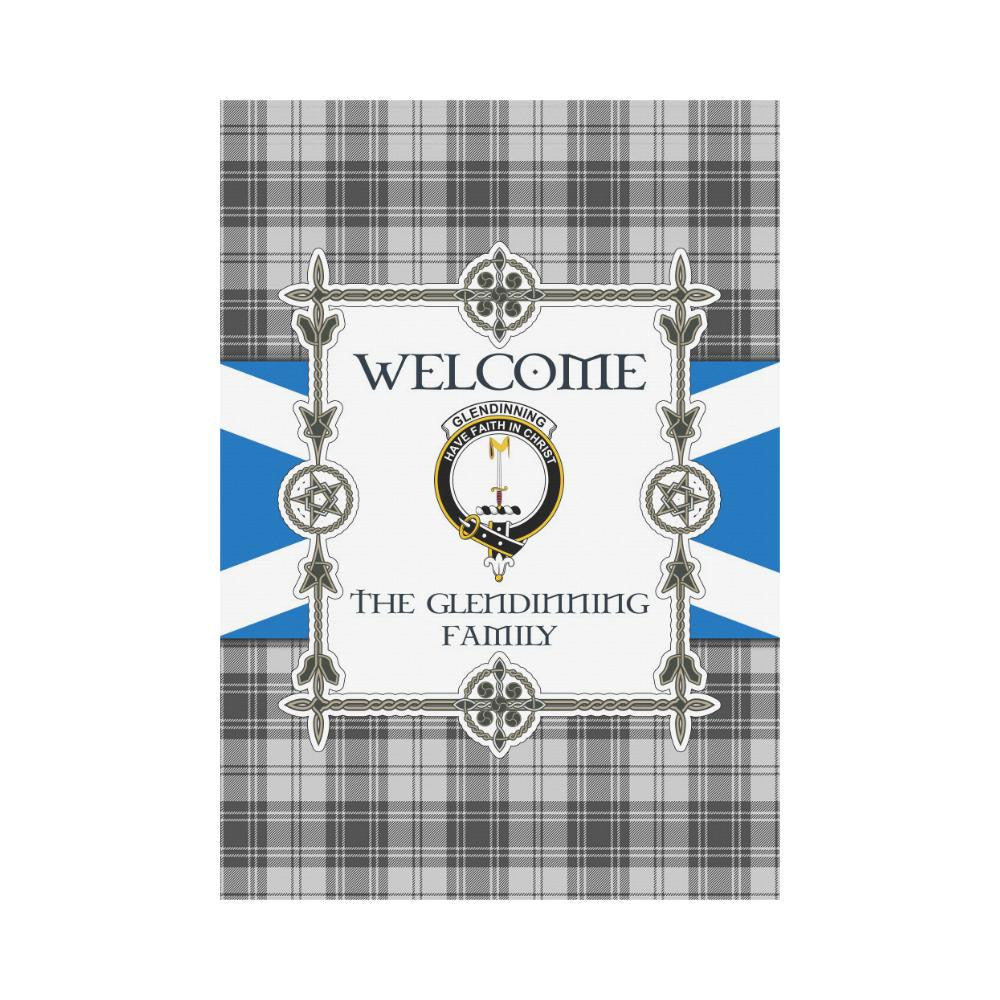 Glendinning Clan Garden Flag, Scottish Tartan Glendinning Clans Garden Flag New Style