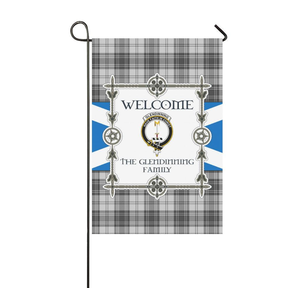 Glendinning Clan Garden Flag, Scottish Tartan Glendinning Clans Garden Flag New Style