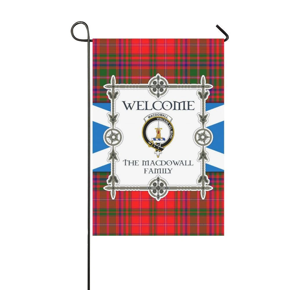 Macdowall Clan Garden Flag, Scottish Tartan Macdowall Clans Garden Flag New Style