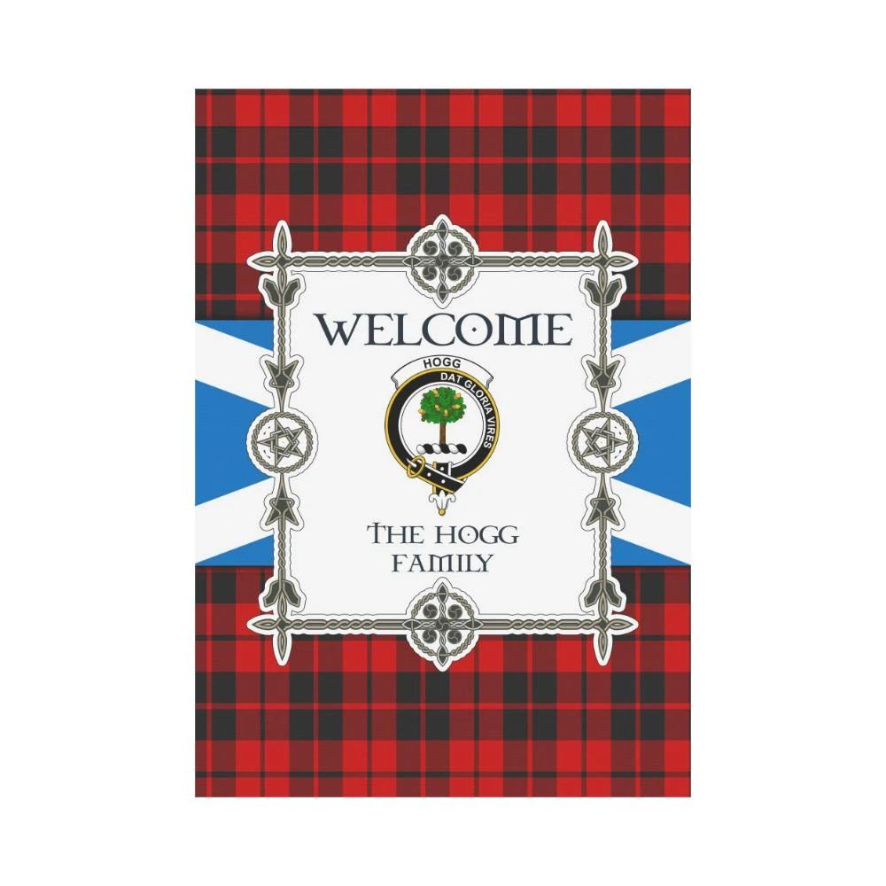 Hogg Clan Garden Flag, Scottish Tartan Hogg Clans Garden Flag New Style