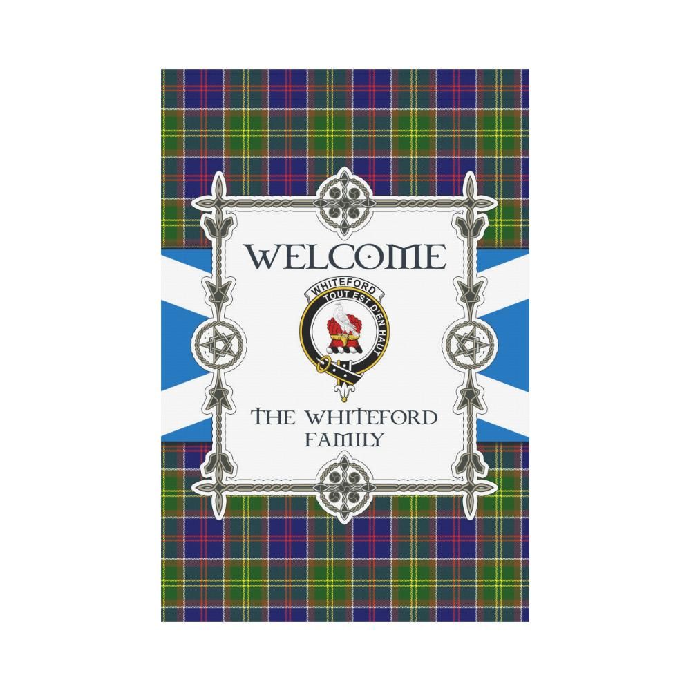 Whiteford Clan Garden Flag, Scottish Tartan Whiteford Clans Garden Flag New Style