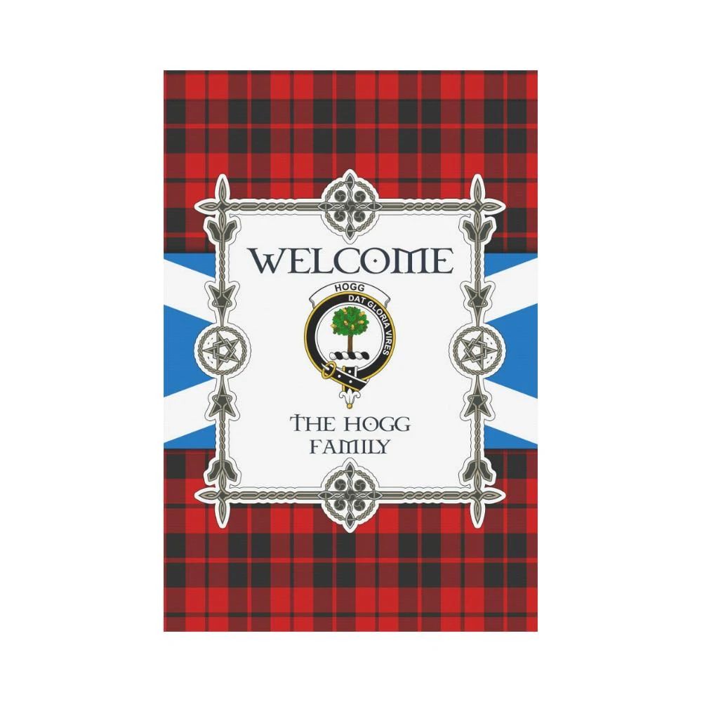 Hogg Clan Garden Flag, Scottish Tartan Hogg Clans Garden Flag New Style