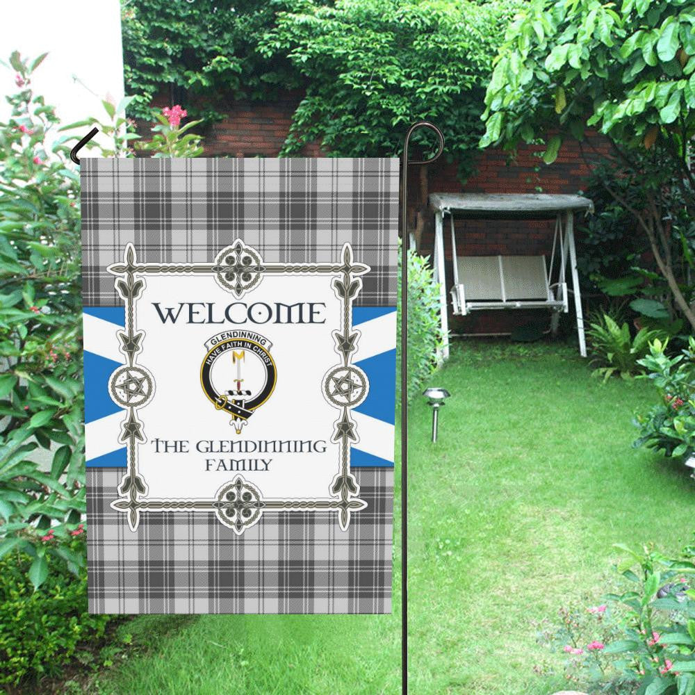 Glendinning Clan Garden Flag, Scottish Tartan Glendinning Clans Garden Flag New Style
