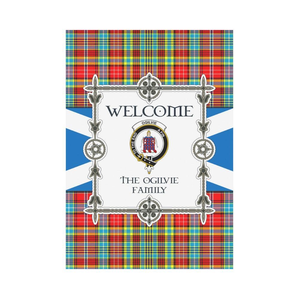 Ogilvie Clan Garden Flag, Scottish Tartan Ogilvie Clans Garden Flag New Style