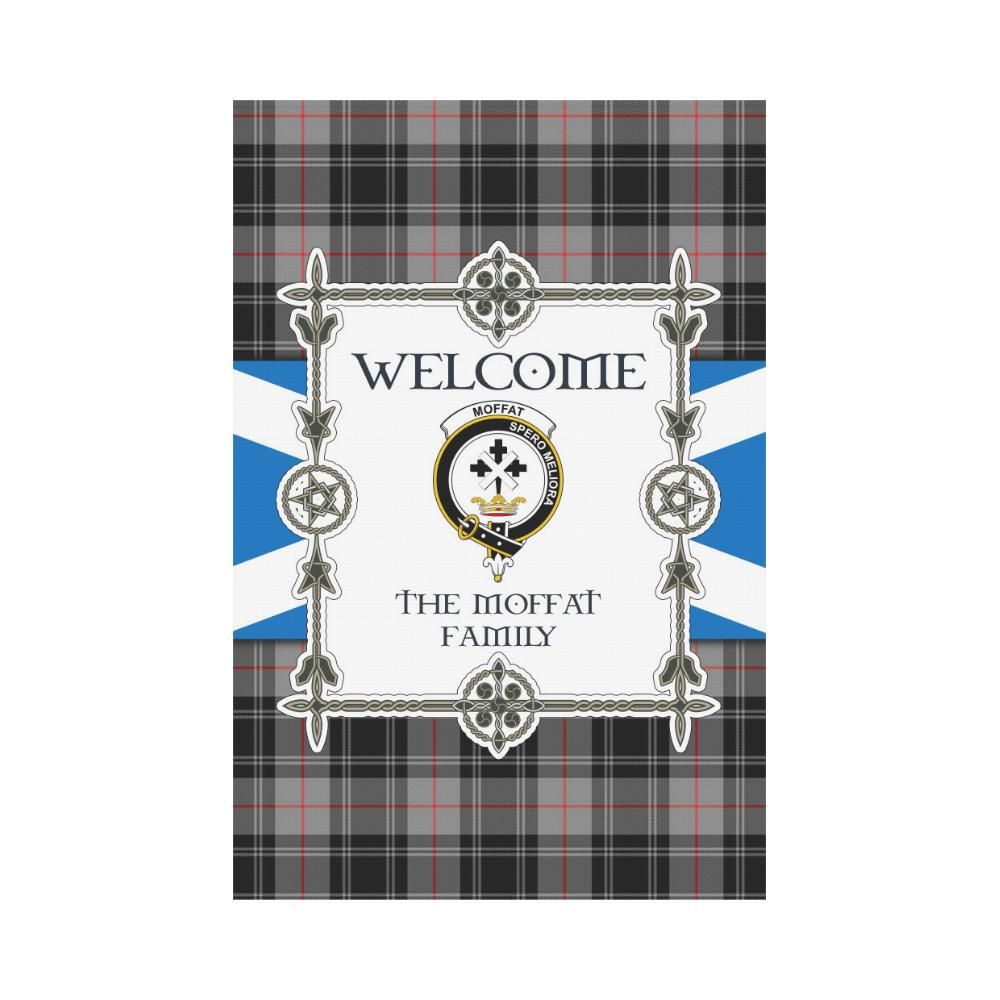 Moffat Clan Garden Flag, Scottish Tartan Moffat Clans Garden Flag New Style