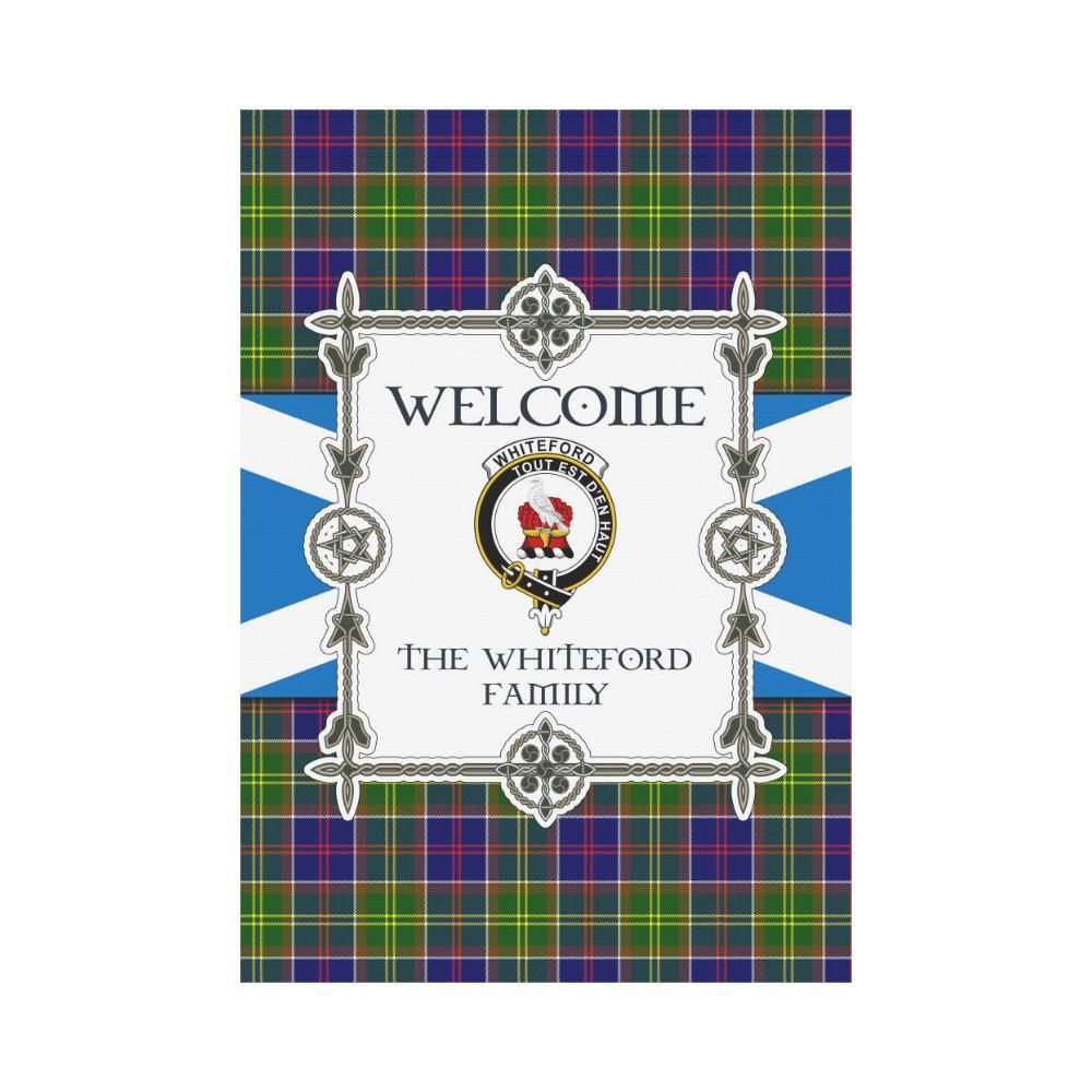 Whiteford Clan Garden Flag, Scottish Tartan Whiteford Clans Garden Flag New Style