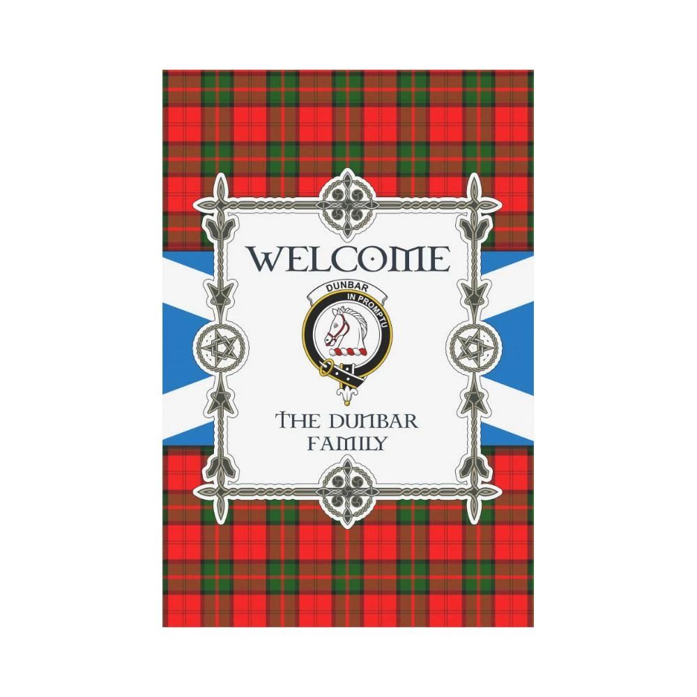 Dunbar Clan Garden Flag, Scottish Tartan Dunbar Clans Garden Flag New Style