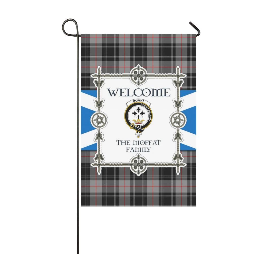 Moffat Clan Garden Flag, Scottish Tartan Moffat Clans Garden Flag New Style
