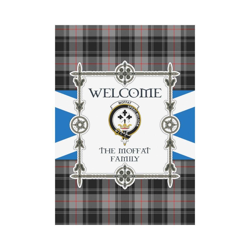 Moffat Clan Garden Flag, Scottish Tartan Moffat Clans Garden Flag New Style