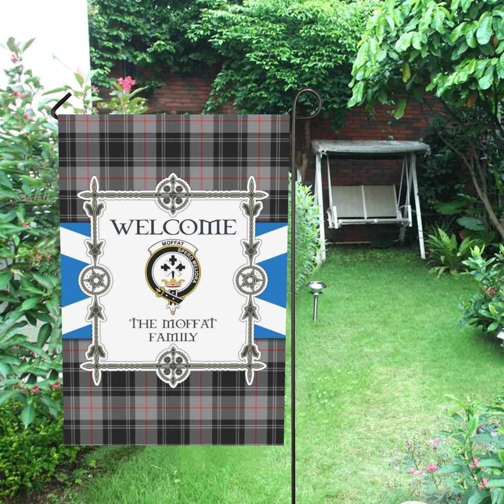 Moffat Clan Garden Flag, Scottish Tartan Moffat Clans Garden Flag New Style