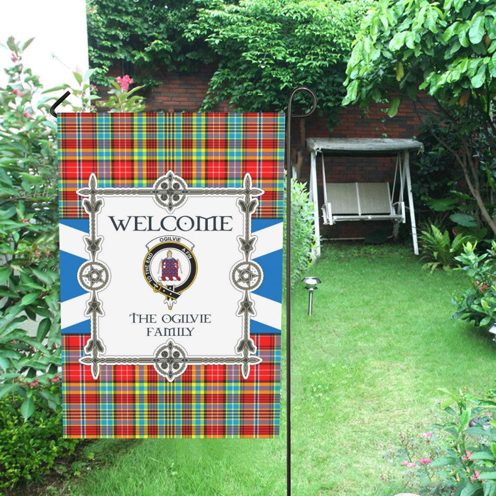 Ogilvie Clan Garden Flag, Scottish Tartan Ogilvie Clans Garden Flag New Style