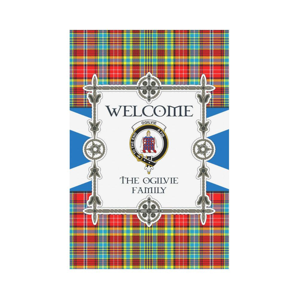 Ogilvie Clan Garden Flag, Scottish Tartan Ogilvie Clans Garden Flag New Style