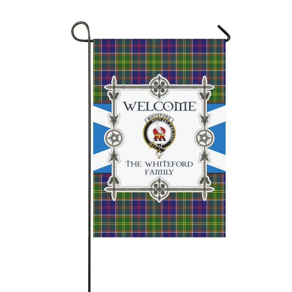 Whiteford Clan Garden Flag, Scottish Tartan Whiteford Clans Garden Flag New Style