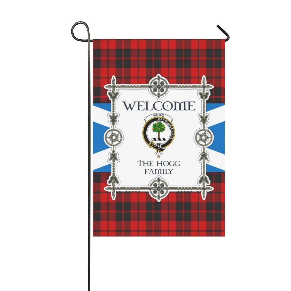 Hogg Clan Garden Flag, Scottish Tartan Hogg Clans Garden Flag New Style
